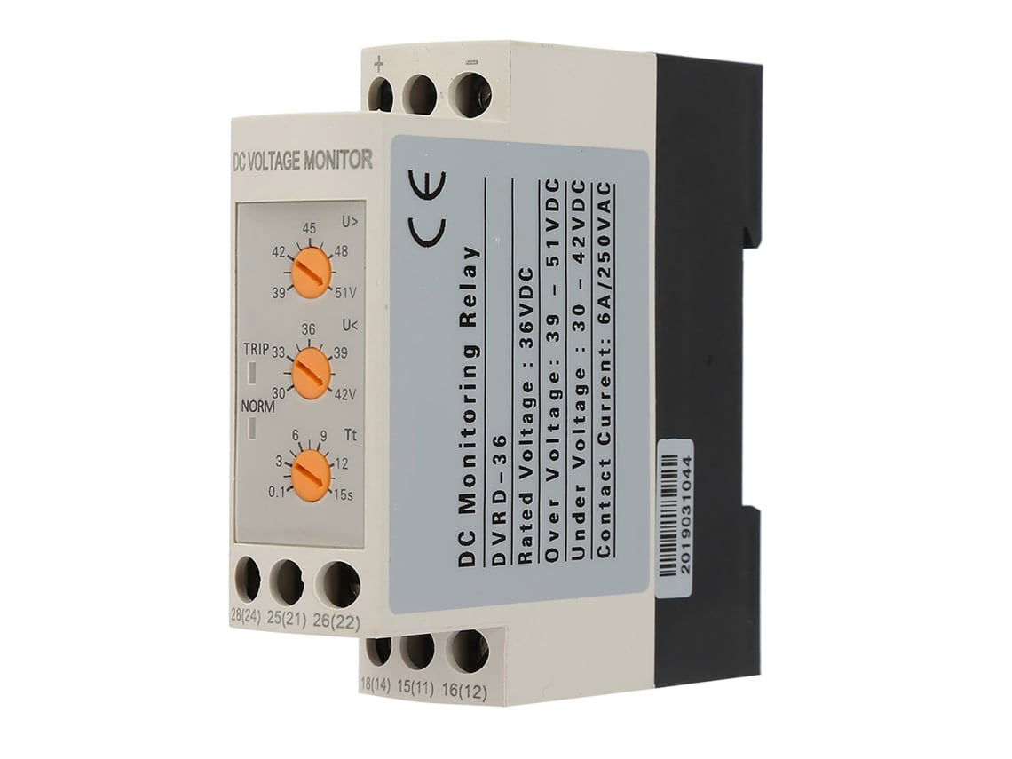 Relé De Protección Contra Sobretensión Y Baja Tensión Dvrd Para Motor (cc 36v)