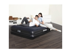 Colchón Hinchable BESTWAY Tritech 2 personas Negro (203x152x56 cm - Vinilo)