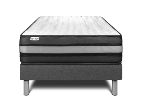 Conjunto de Somier + Colchón VITALIT Vitalspring Zen (135x190 cm - Espuma Viscoelástica y Muelles Ensacados)
