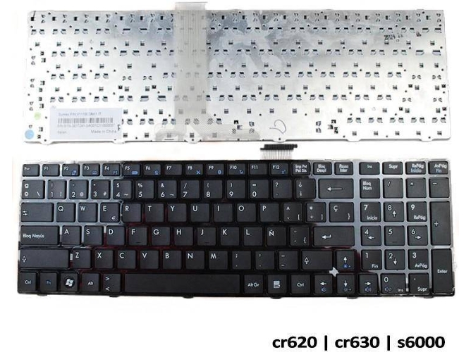 Teclado para Portátil Msi Cr620 Cr630 S6000 Versión 2