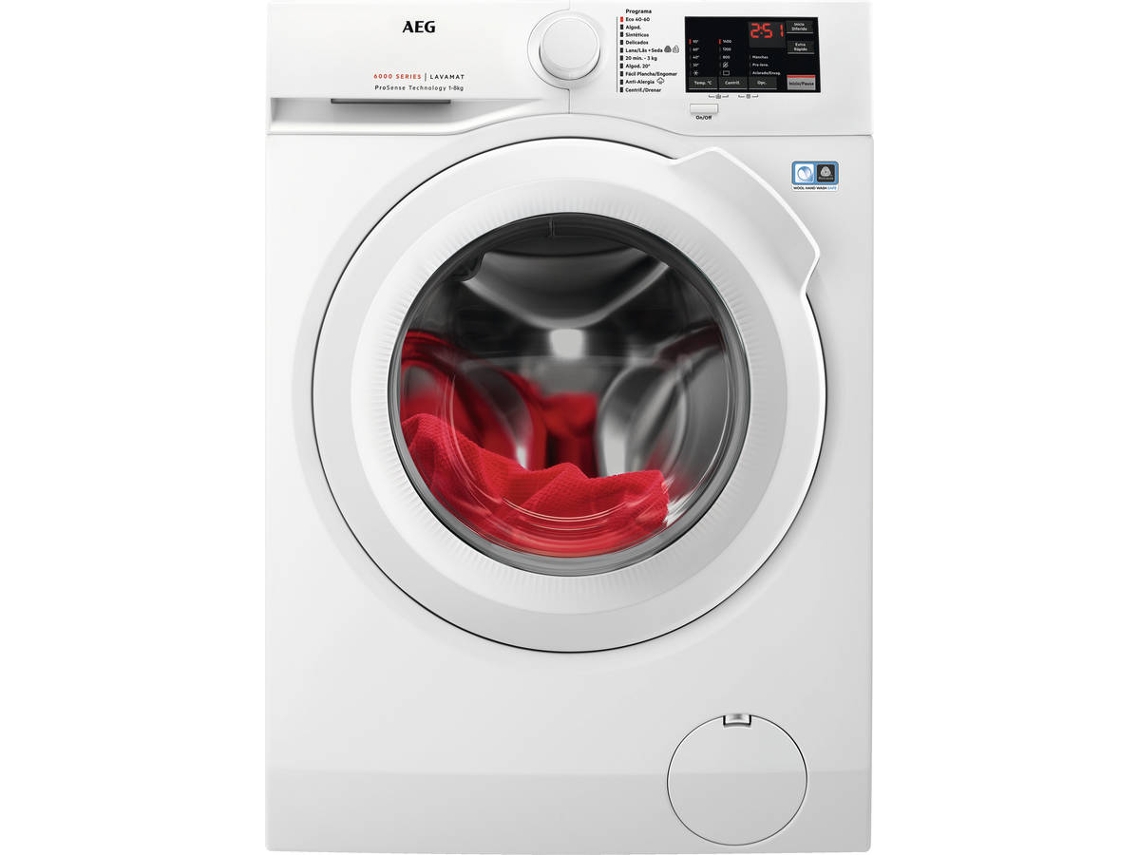 Lavadora AEG LFA6I8472A (8 kg - 1400 rpm - Blanco)