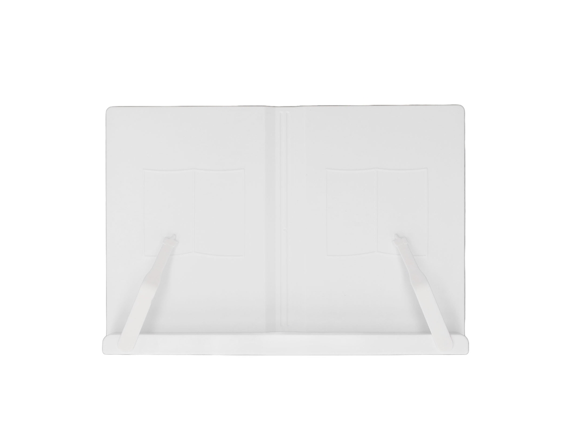 Soporte De Lectura De Mesa Multifuncional, Ergonómico Y Ajustable Para Libros, Tabletas Y Teléfonos Móviles - Abs Blanco