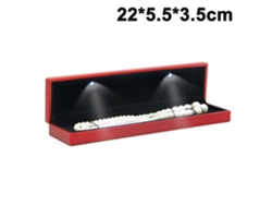EIOORORRIY A Caixa De Jóias Para Mulher Com Luz de Led, Expositor De Colares/brincos/pulseiras, a Caixa De Armazenamento De Jóias (tamanho Colar)