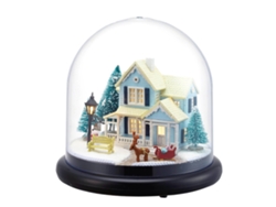 2026-kit De Casa Miniatura Diy Con Luces Led Para Manualidades Caseras Decoración De Navidad