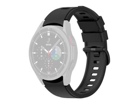 Correa de Silicona para Samsung Galaxy Watch 5 40mm/44mm/Watch 5 Pro 45mm/Watch4 40mm/44mm/Watch4 Classic 42mm/46mm/Watch3 41mm - negro