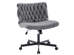 Silla de oficina, asiento ancho, soporte ergonómico, gris OEM