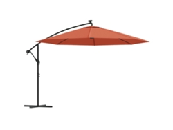 Sombrilla de exterior VIDAXL Marrón (350 cm)