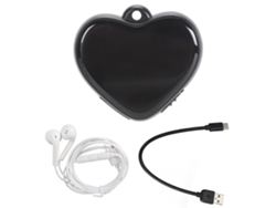 Minigrabadora De Voz Con Reducción De Ruido, Collar En Forma De Corazón, Reproductor Mp3 De 32 Gb