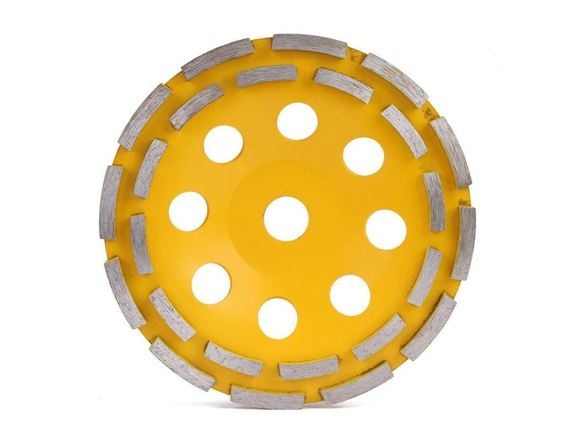 Disco De Diamante 180mm Para Esmeril Angular, Corte De Concreto Y Ladrillos, Doble Fila