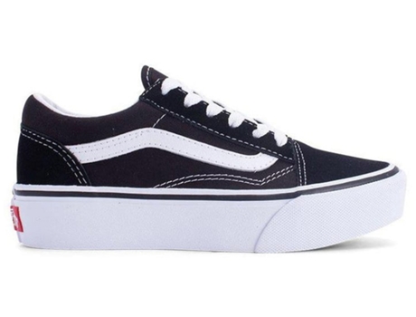 Zapatillas VANS Old Skool Platform - Niños (34 - Negro)