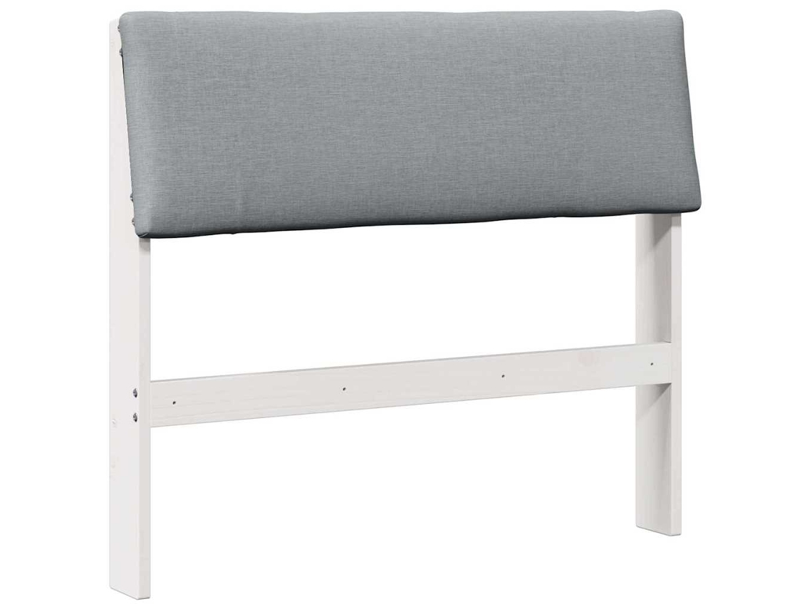 Maison Exclusive - Cabecero Tapizado Gris Claro 100 Cm Madera De Pino Macizo