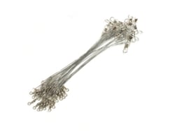 2026rebe-60 Piezas Líderes De Pesca De Acero Anti Mordedura 15-25cm Con Giratorios Y Clips Para Agua Salada Y Dulce