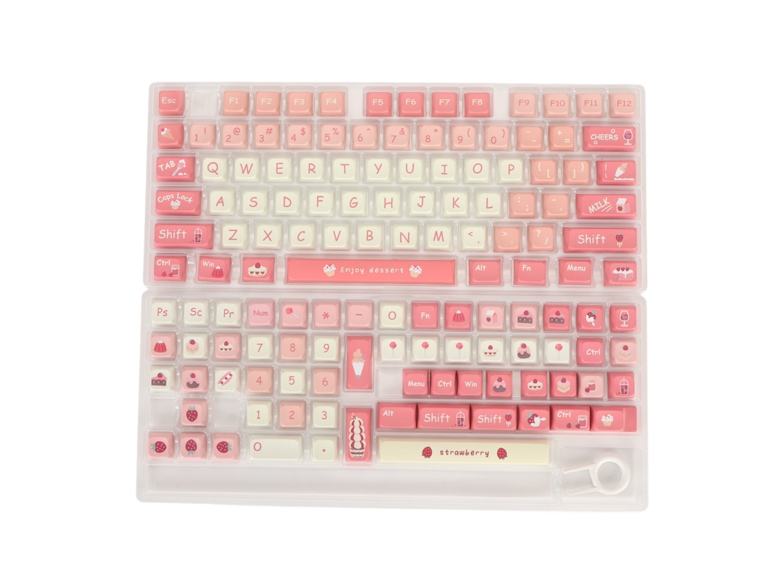135 Teclas Keycaps Pbt Altura Xda Compatível Com Teclados Mecânicos 61 87 96 98 104 108