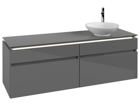 Villeroy &amp Boch Legato Vanity unit B598 1600x550x500mm lavabo a la derecha iluminación LED