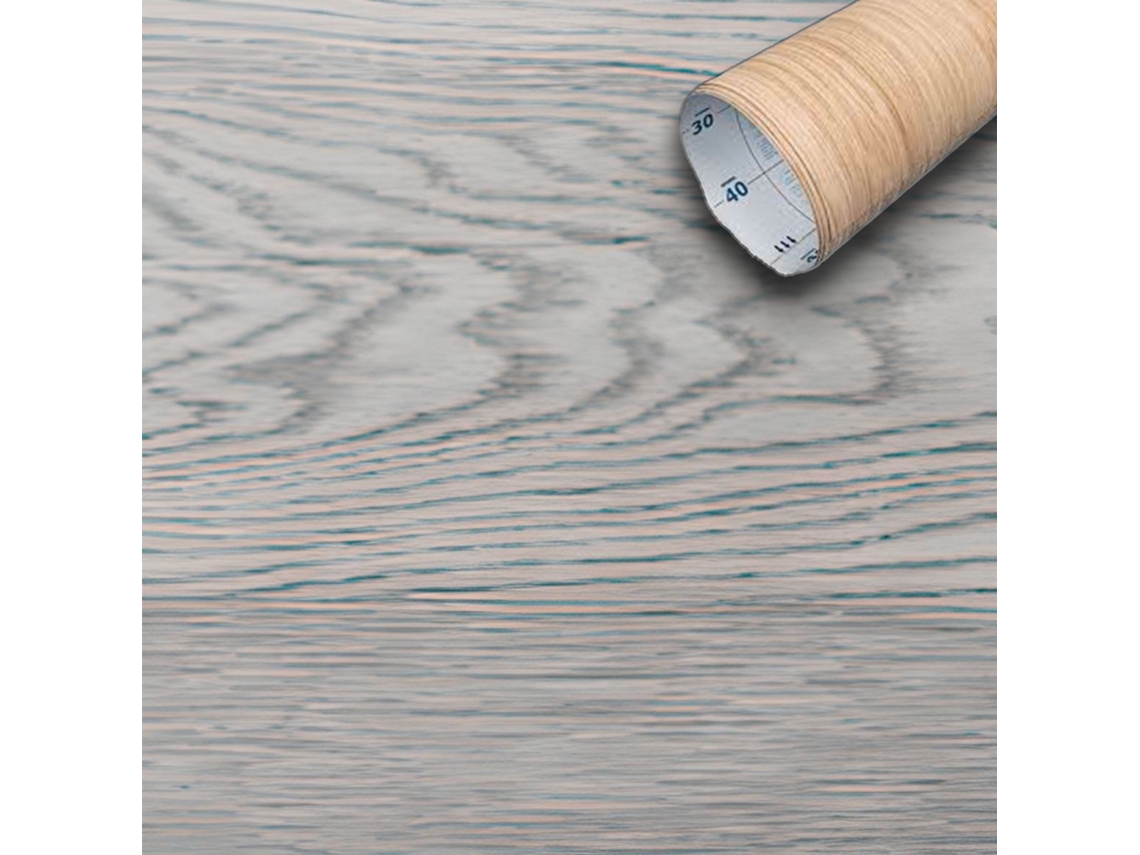Rollo ETERNAL PARQUET 45Cm X 2M de Film Adhesivo Efecto 3D Hd Gris Ceniza Para Paredes y Muebles