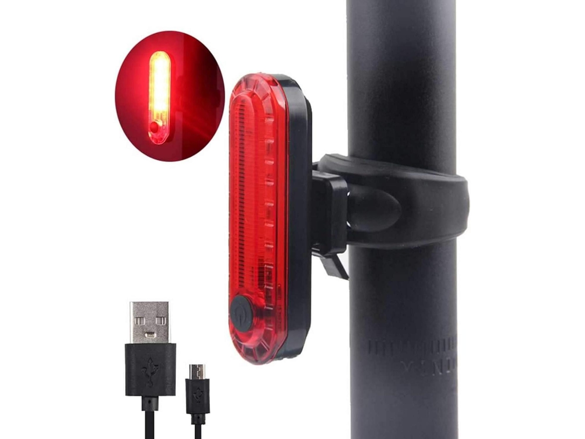 Luces traseras para bicicleta, recargables por USB, resistentes al agua, con 4 modos de iluminación, mayor seguridad. Mdug (paquete de 2)