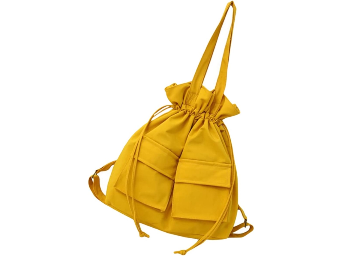Bolsa De Hombro De Lona Con Cordón Ajustable, Bolsa De Almacenamiento Para Exteriores.