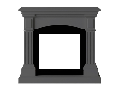 MPC MARCO DE CHIMENEA CETONA GRIS gris oscuro Marco de chimenea Cetona gris oscuro