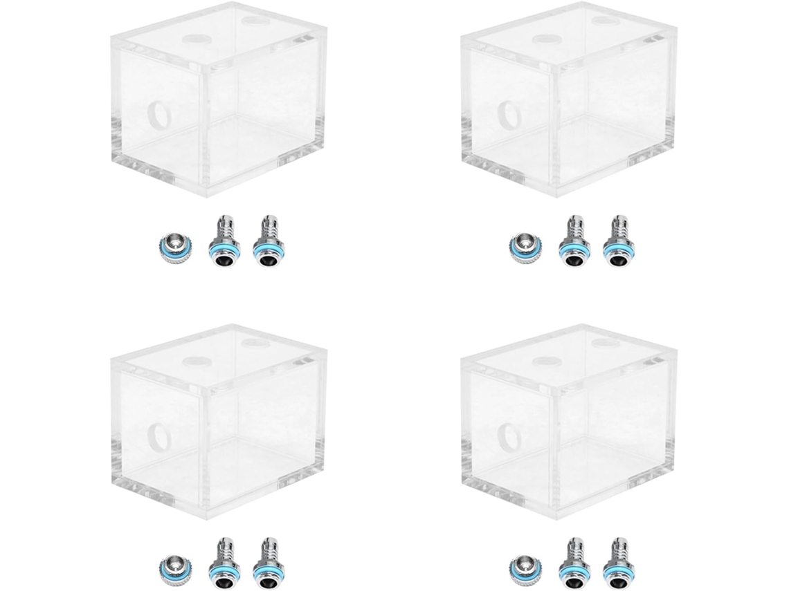 4 Radiadores Enfriadores De Agua Acrílicos Nuevos De 200 Ml
