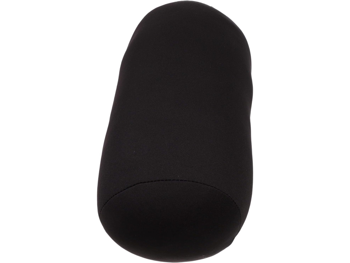 Almohada Cervical Multifuncional De Perlas De Espuma, Forma Cilíndrica Negra