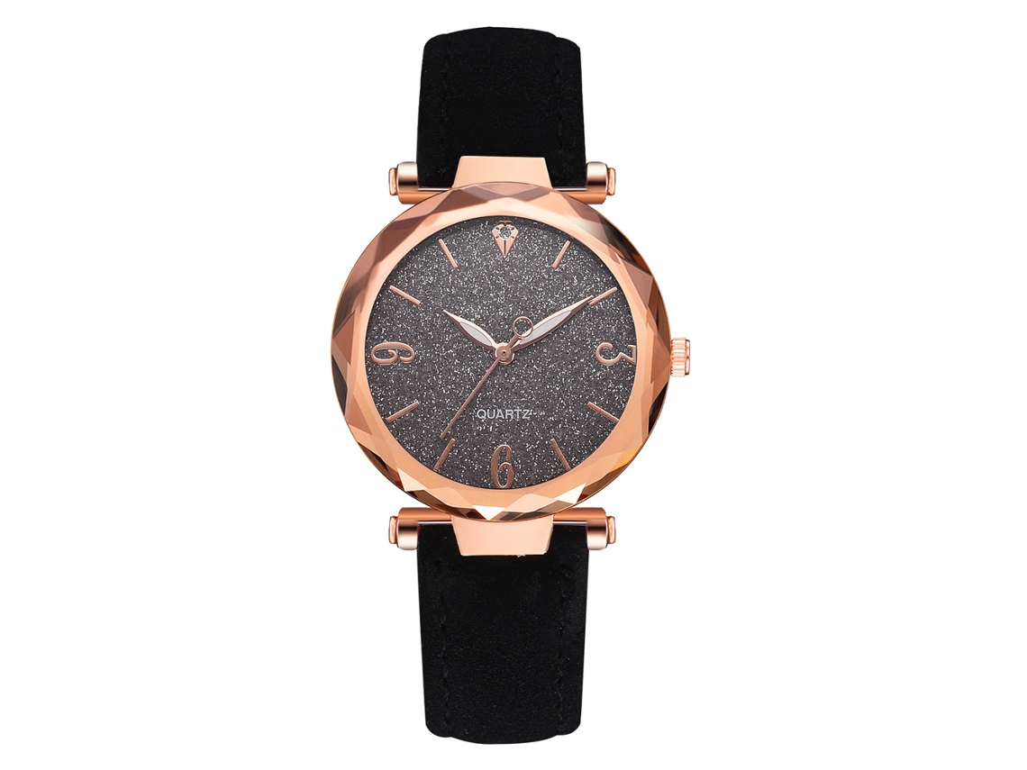 Reloj De Pulsera Para Mujer Con Correa De Piel Sintética, Esfera Redonda, Movimiento De Cuarzo Y Diseño Elegante.