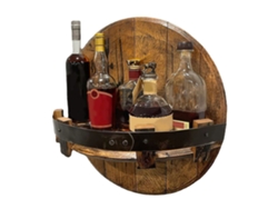 Expositor De Botellas De Pared De Madera