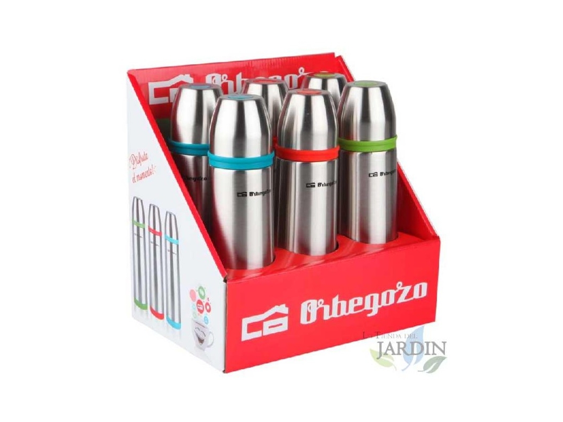 Set De 6 Termos Líquidos 3 Colores ORBEGOZO Capacidad 500 Ml.