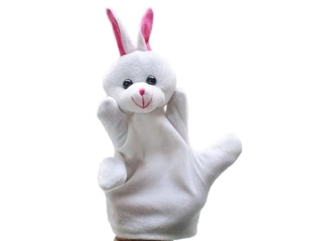 Muñeca de Dedo de Felpa Animal de Marioneta de Mano Grande de 10 Estilos Conejo