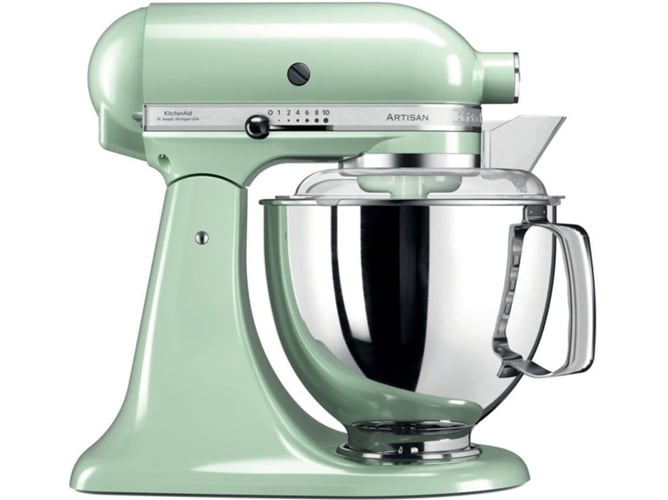 Robot De Cocina linea artisan pistacho kitchenaid 5ksm175psept 48 verde palanca 220 rpm 1454 amasadora con 4 300 4.8