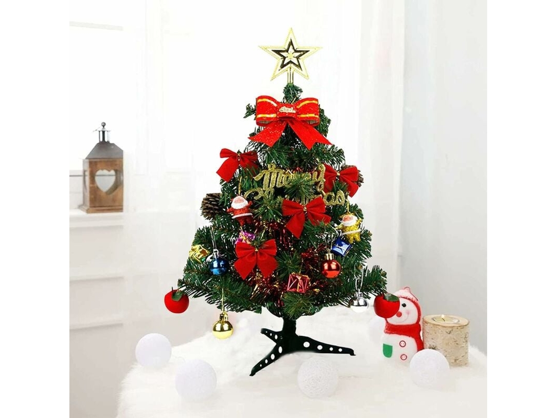 Mini árbol de Navidad artificial de 60 cm RNEMITERY