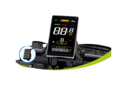 Pantalla LCD, compatible con motores centrales y de buje, métricas personalizables, color SW2-M58 UART
