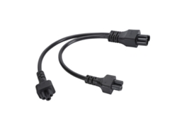 Cable De Alimentación Iec320 C6 Macho A Doble C5 Hembra, Divisor En Y De 30 Cm, 2,5 A 250 V