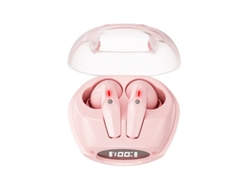 Auriculares Inalámbricos Sonido Estéreo Inalámbrico Pantalla Led Juegos YIZHOOD Bluetooth Rosa