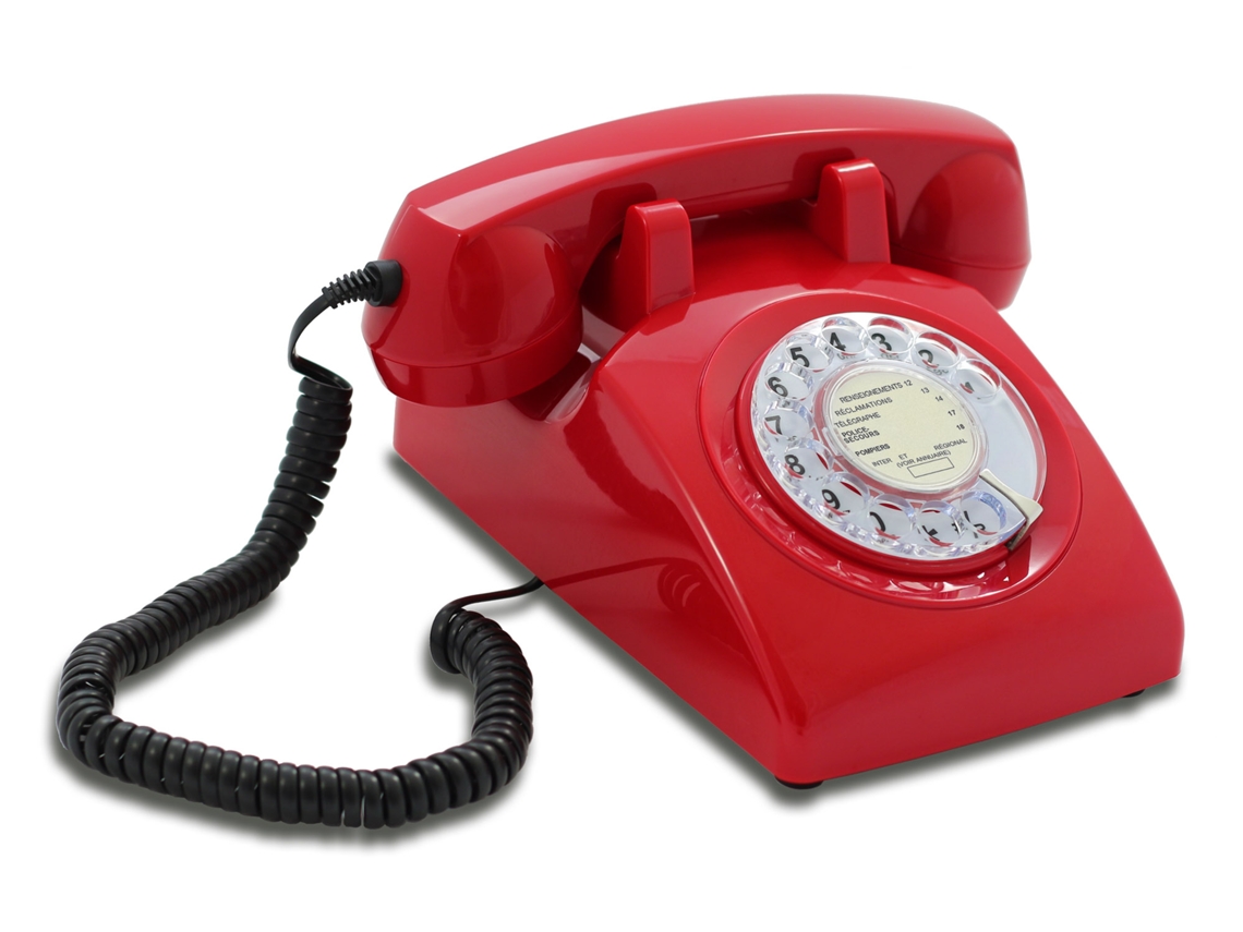 Teléfono Fijo OPIS TECHNOLOGY T60cab-red Rojo