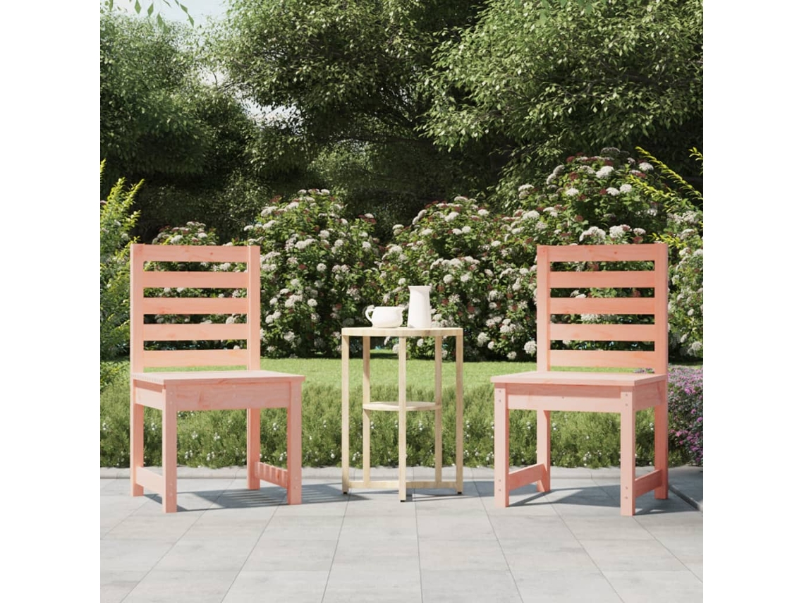 Sillas de jardín (2 unidades, 50 x 48 x 91,5 cm, madera maciza Douglas, DKD, decoración del hogar)
