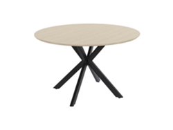 Mesa de comedor de MDF con estructura de hierro ALEXANDRA HOUSE LIVING (120x120x75cm)