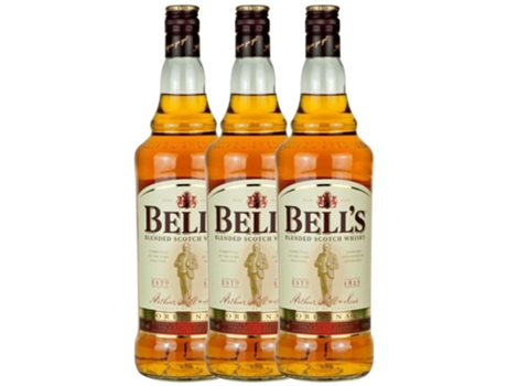 Whisky BELL'S Blended Bell's (1 L - 3 unidades)