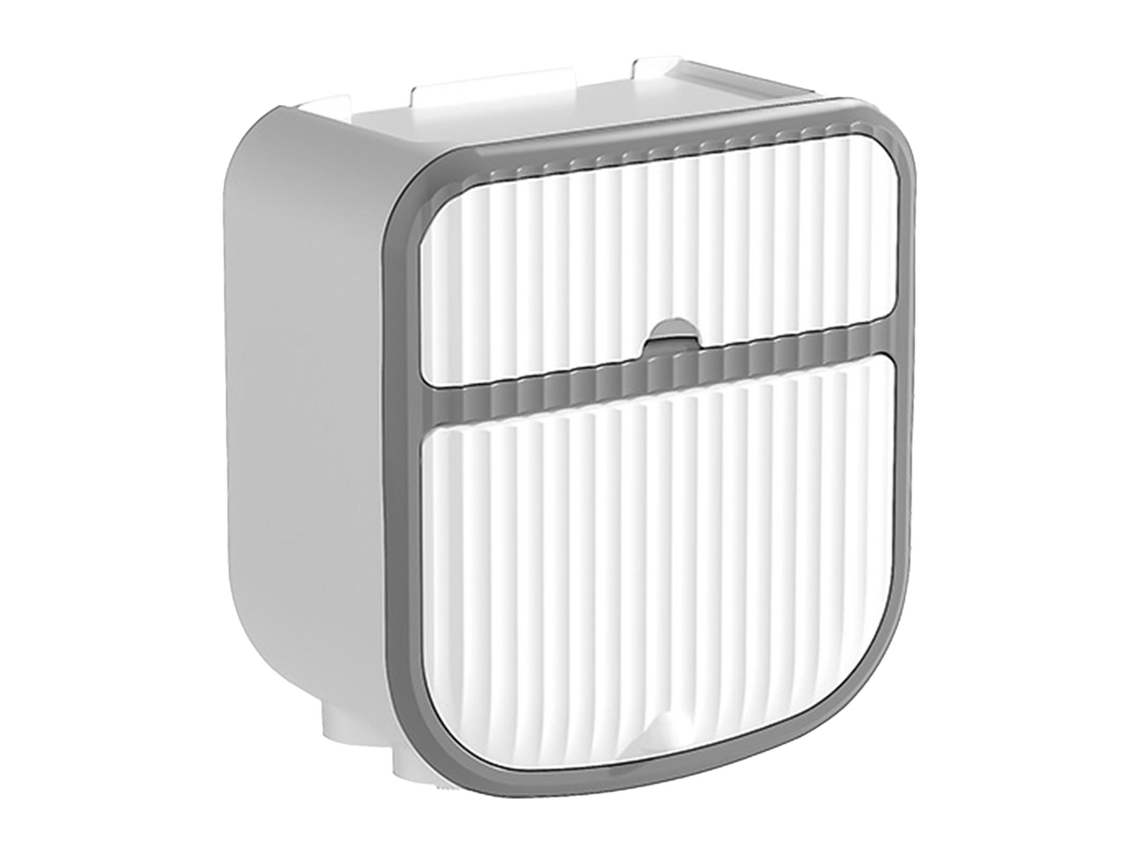 Portarrollos de papel higiénico de pared para baño, de fácil instalación y diseño compacto, color blanco.