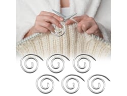 2026-aguja De Tejer Espiral De Acero Inoxidable, Pinza Para Bufandas Y Agujas De Tapicería Curvadas Para Hilado Y Costura