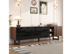 Mueble de TV con cuatro puertas, soporte para TV, panel para TV, mueble bajo para TV. Diseño exclusivo de BAGOLY.