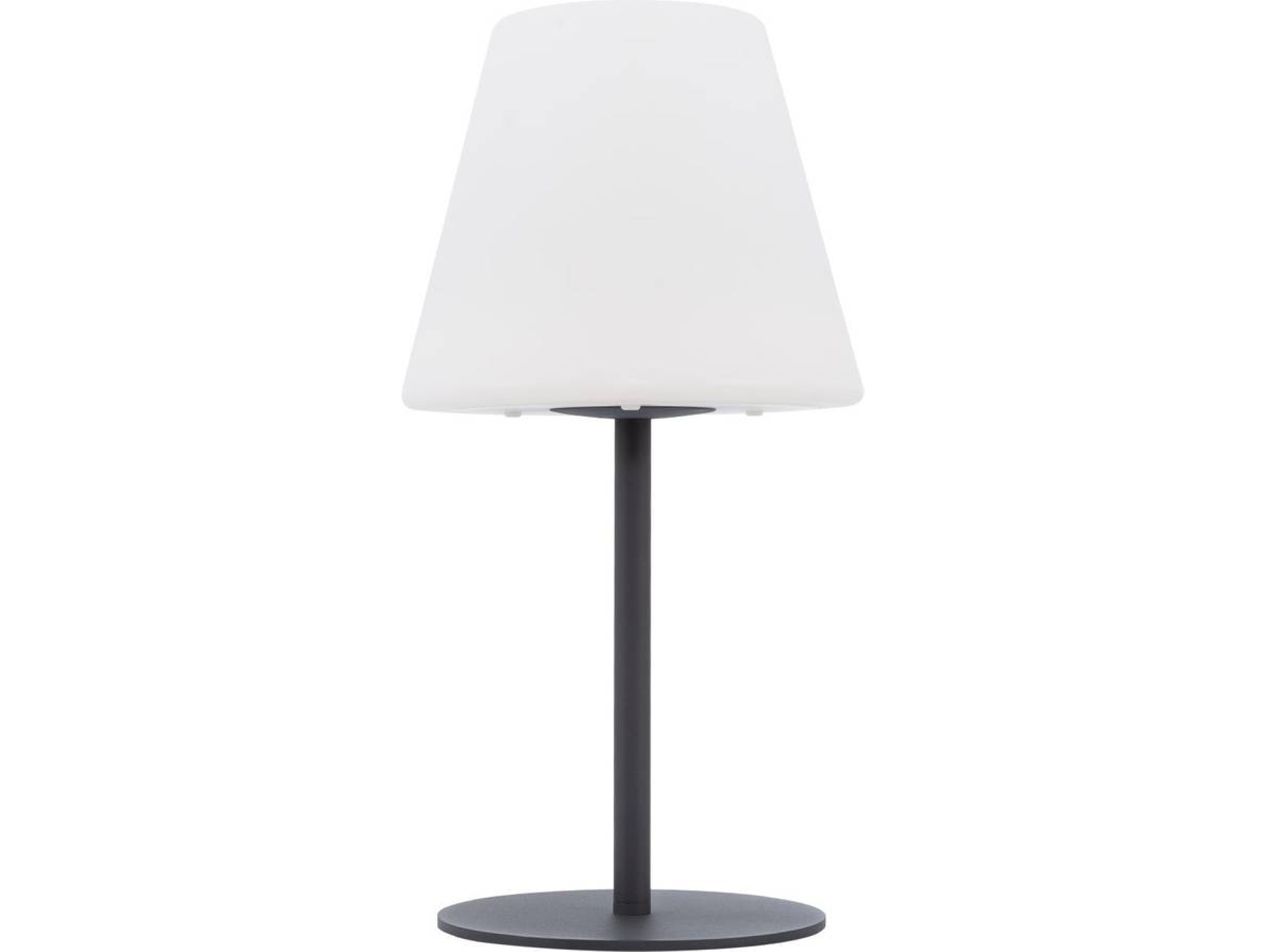 Lámpara De Mesa Exterior Solar Led De Metal Larso 3000k Branco Quente