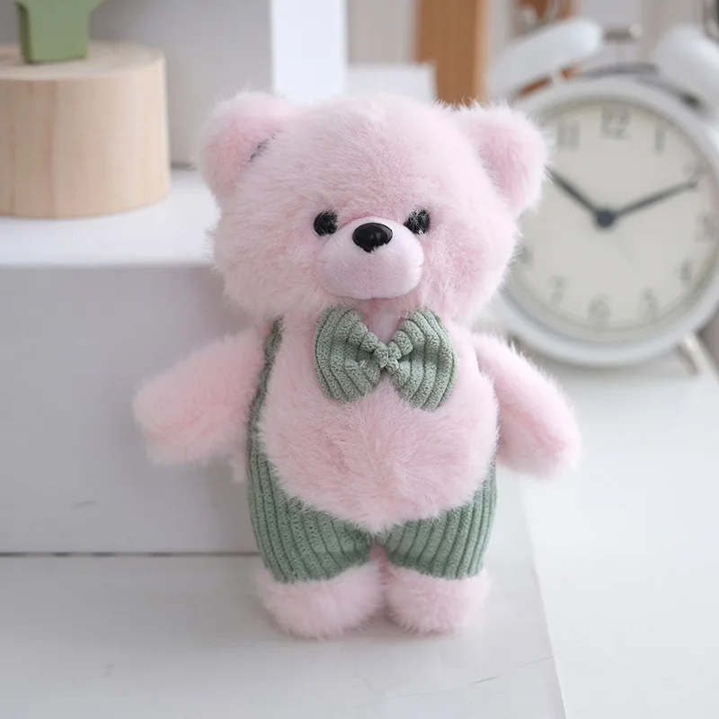 (rosa) Novo Chaveiro De Pelúcia Criativo E Fofo De Urso Com Laço