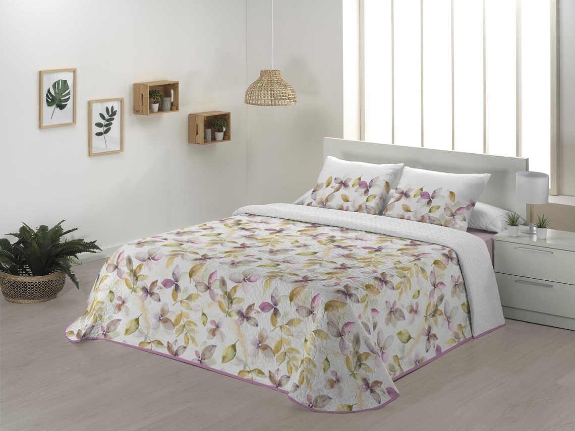 Colcha JVR Bora (Poliéster - Morado - 235 cm)