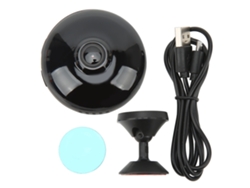 Minicámara WiFi inalámbrica, cámara de seguridad HD ojo de pez inteligente, monitoreo panorámico del hogar.