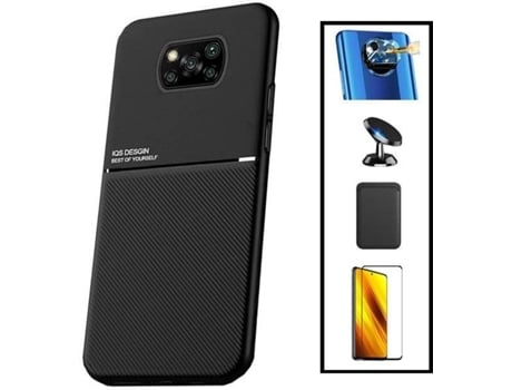 Funda, Protector y Soporte Xiaomi Redmi Poco X3 Pro PHONECARE Magnetic Lux Negro