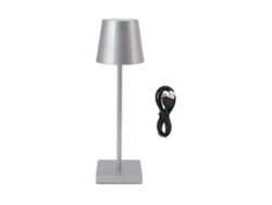 Rebe-lámpara De Mesa Led Táctil Recargable Sin Cable Brillo Alto Regulable Moderna Simple Plata Para Restaurante Bar