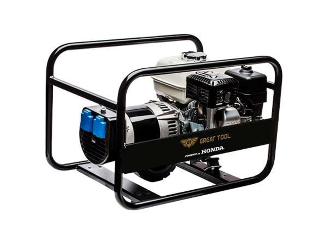 Gerador Gasolina 9,16kVA Elet. GREAT TOOL de HONDA GT8000HE