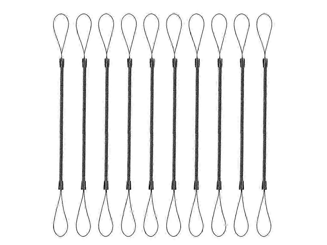 Conjunto De 10 Cordões Elásticos Espirais Anti-perda Para Canetas, Suporte Retrátil Para Tablets, Cordão De Plástico Para Prender Canetas Em Pran