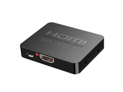Adaptador divisor mini HDMI 4K Bestvite XWD 09 negro con salida 1 en 2