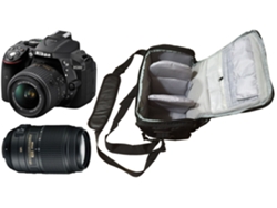 Kit Cámara Réflex NIKON D5300 18-55 VR II 55-300 (Negro)